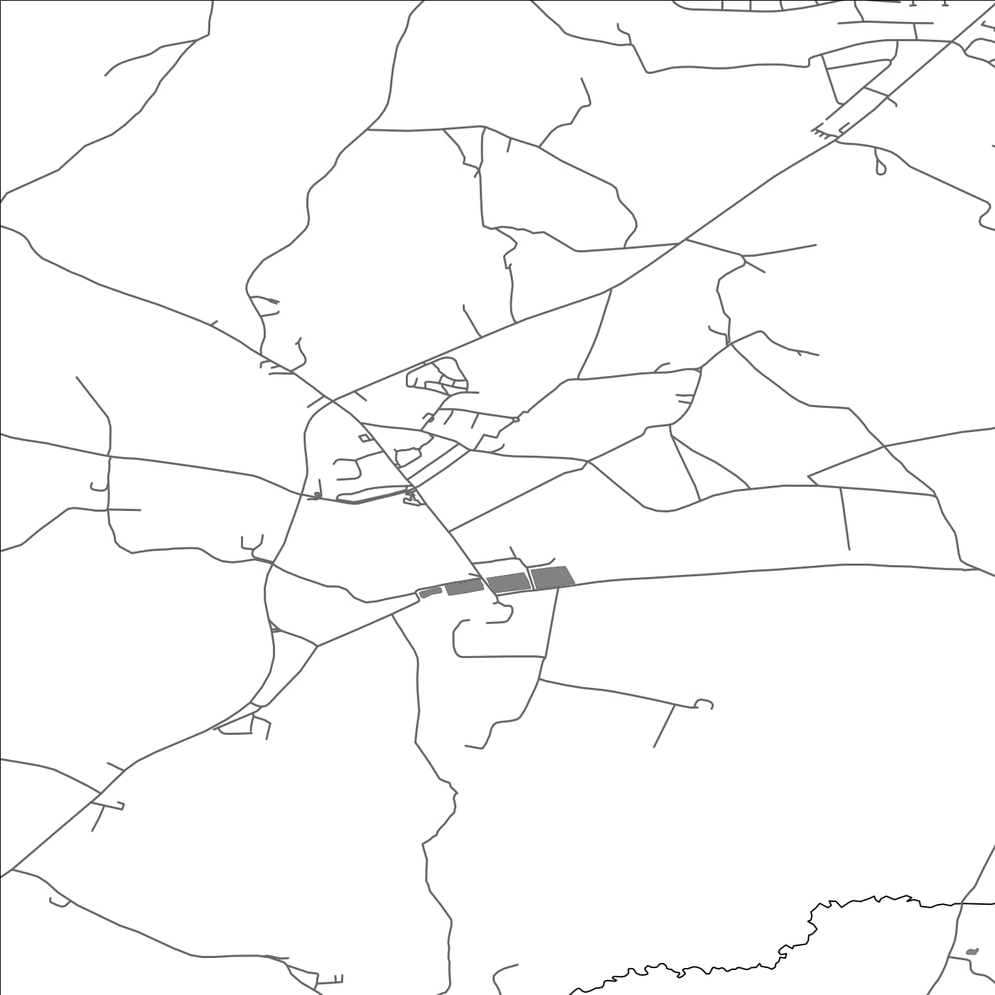 ROAD MAP OF GAWSWORTH, UNITED KINGDOM BY MAPBAKES