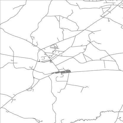 ROAD MAP OF GAWSWORTH, UNITED KINGDOM BY MAPBAKES