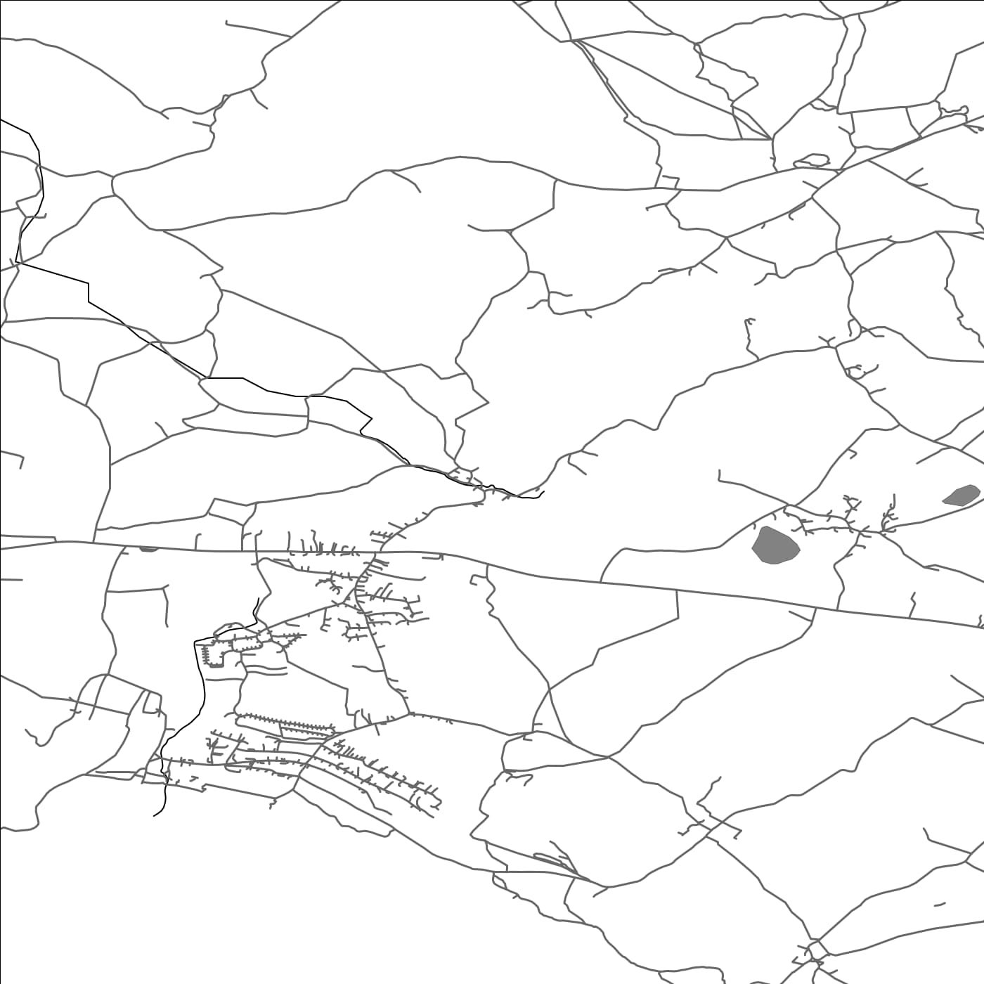 ROAD MAP OF GERMOE, UNITED KINGDOM BY MAPBAKES