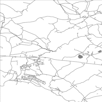 ROAD MAP OF GERMOE, UNITED KINGDOM BY MAPBAKES