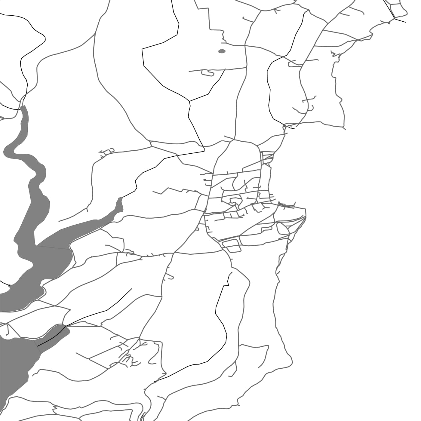 ROAD MAP OF GERRANS, UNITED KINGDOM BY MAPBAKES