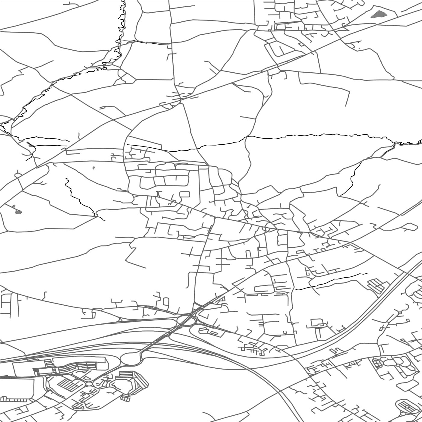 ROAD MAP OF GILDERSOME, UNITED KINGDOM BY MAPBAKES