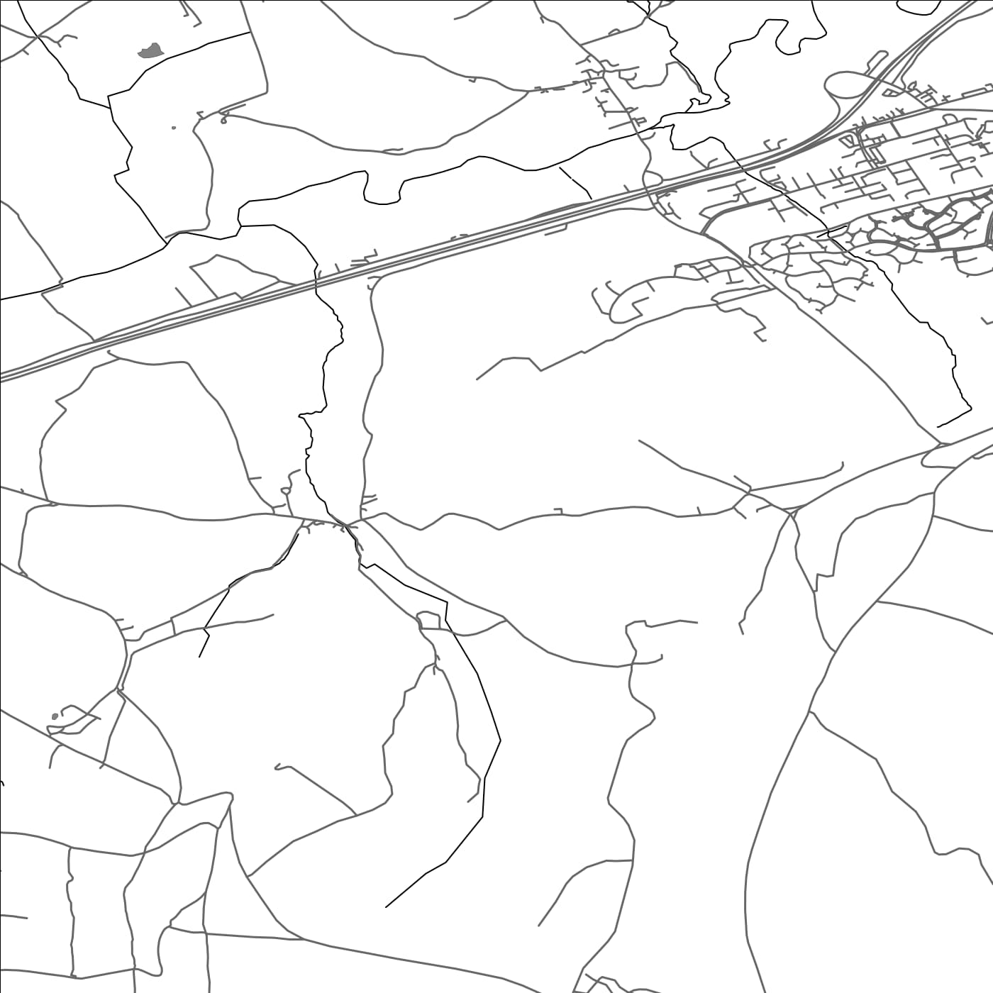 ROAD MAP OF GITTISHAM, UNITED KINGDOM BY MAPBAKES