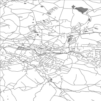 ROAD MAP OF GLOSSOP, UNITED KINGDOM BY MAPBAKES