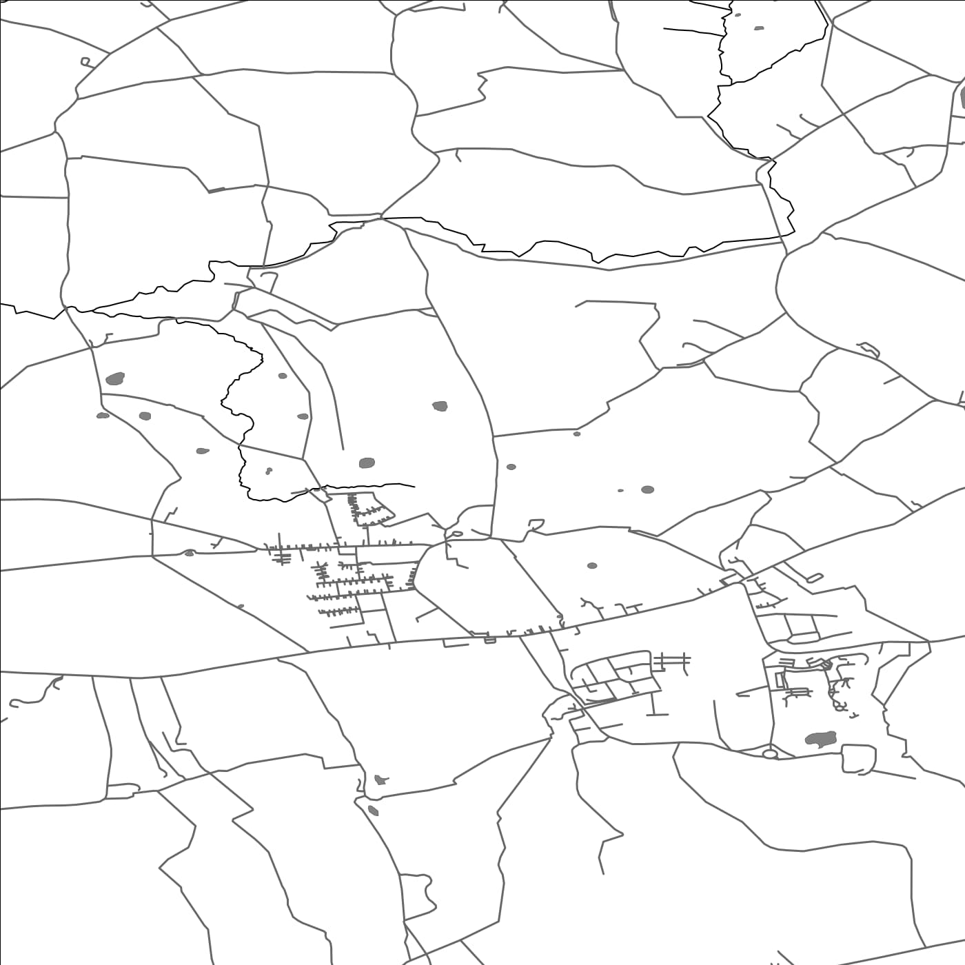 ROAD MAP OF GOOSNARGH, UNITED KINGDOM BY MAPBAKES