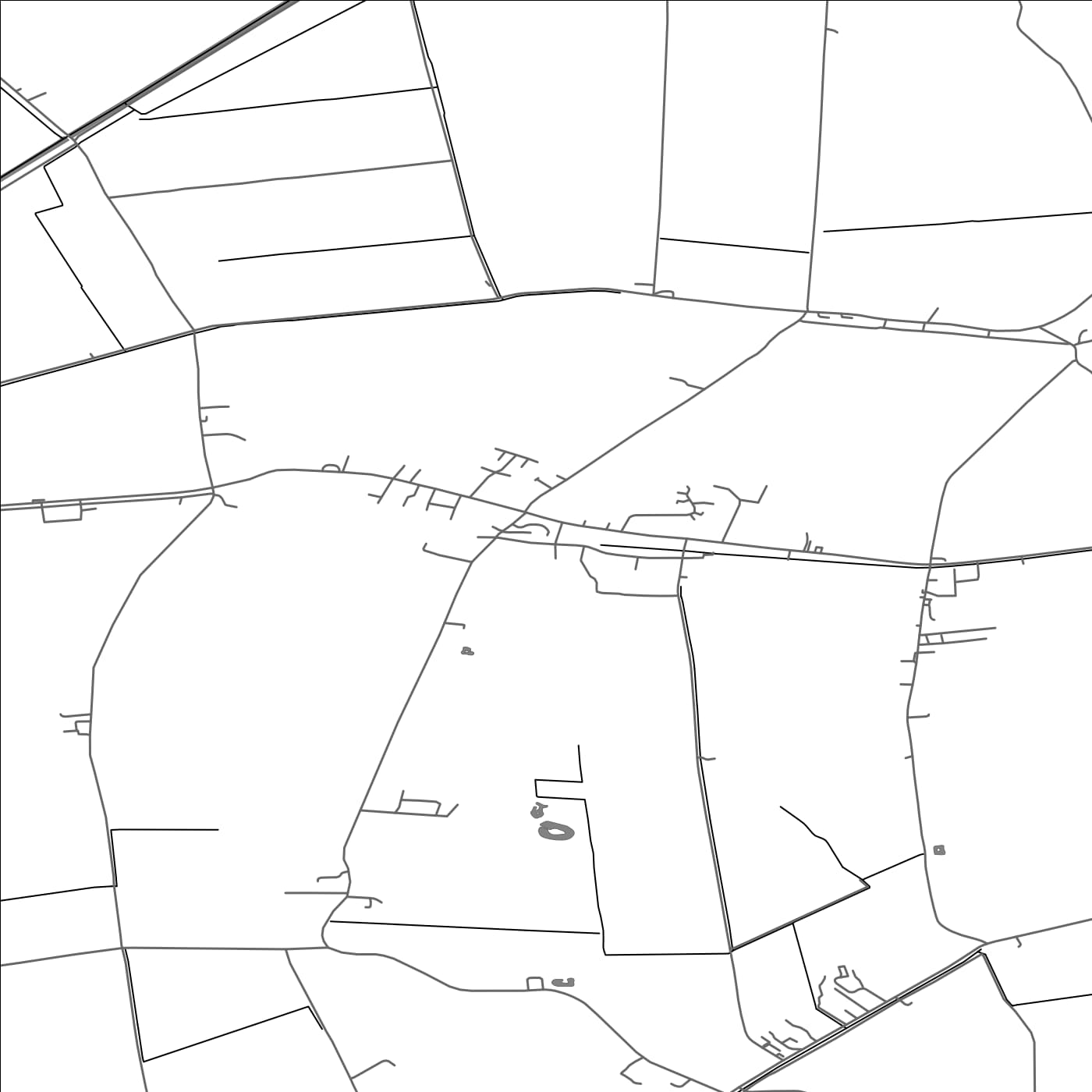 ROAD MAP OF GOREFIELD, UNITED KINGDOM BY MAPBAKES