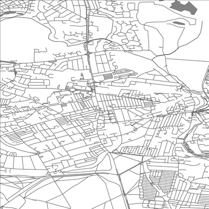 ROAD MAP OF GOSFORTH, UNITED KINGDOM BY MAPBAKES