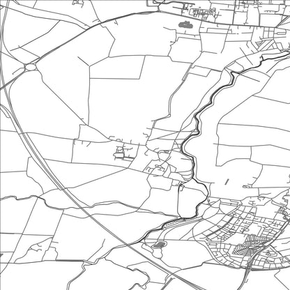 ROAD MAP OF GRANTCHESTER, UNITED KINGDOM BY MAPBAKES