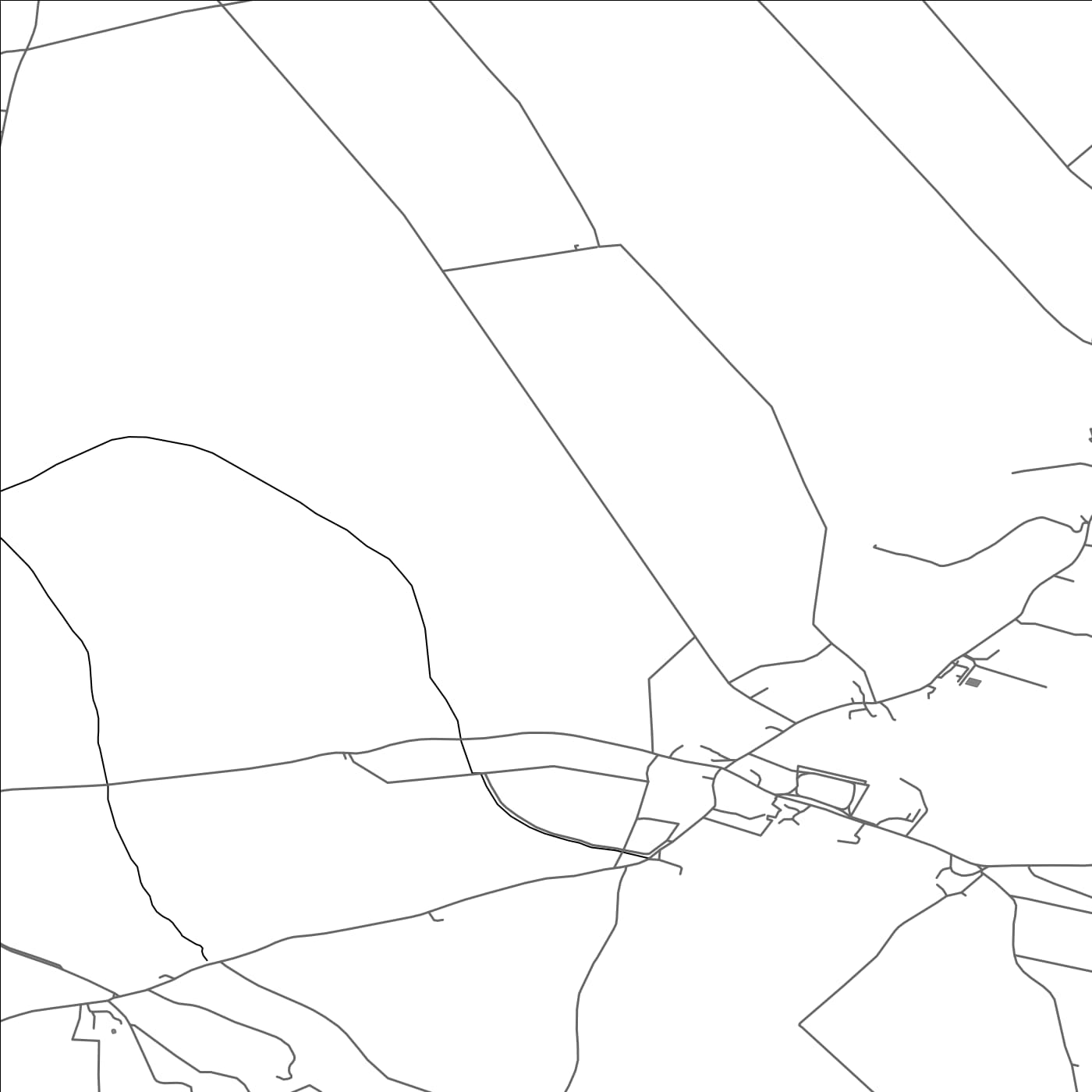 ROAD MAP OF GREAT AND LITTLE CHISHILL, UNITED KINGDOM BY MAPBAKES