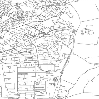 ROAD MAP OF GREAT AYCLIFFE, UNITED KINGDOM BY MAPBAKES