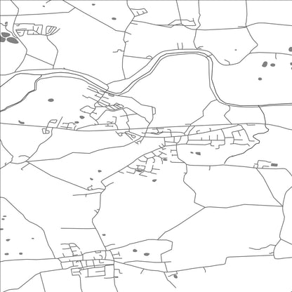 ROAD MAP OF GREAT ECCLESTON, UNITED KINGDOM BY MAPBAKES