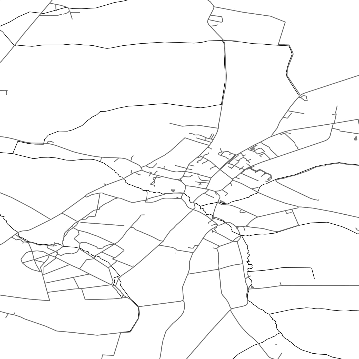 ROAD MAP OF GREAT GRANSDEN, UNITED KINGDOM BY MAPBAKES