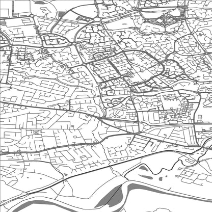 ROAD MAP OF GREAT SANKEY, UNITED KINGDOM BY MAPBAKES