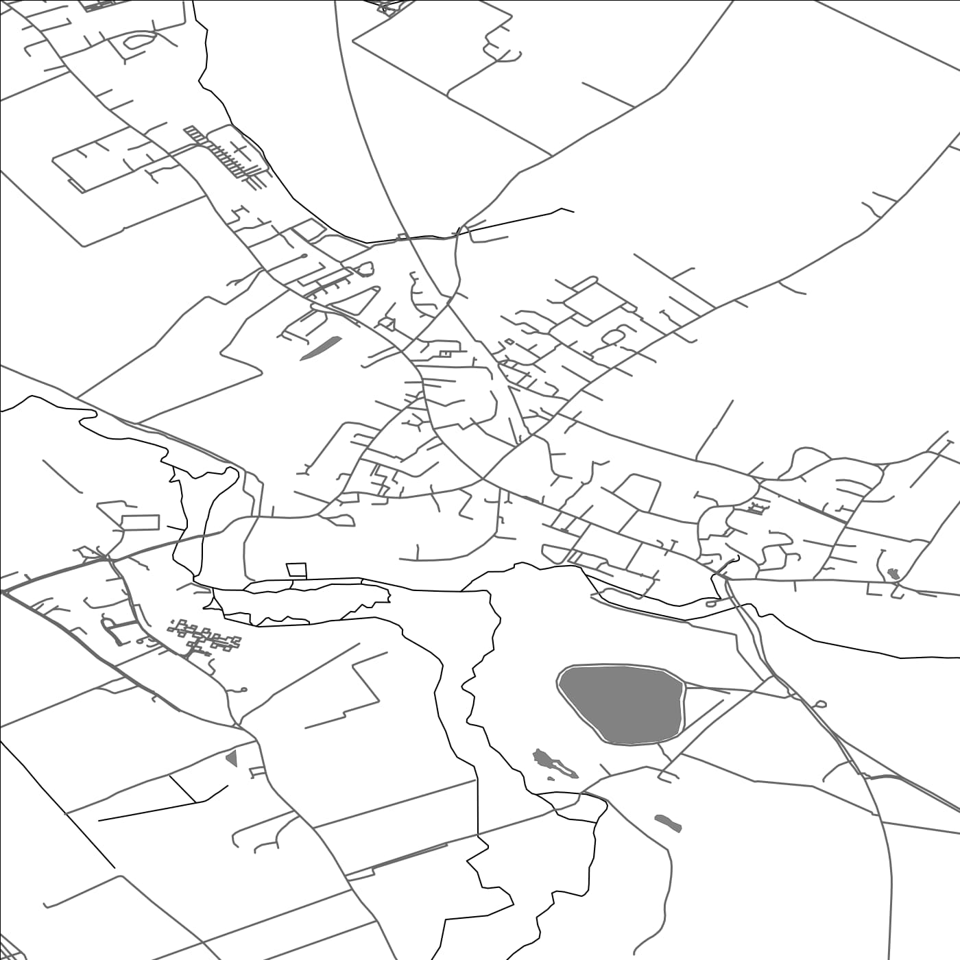 ROAD MAP OF GREAT SHELFORD, UNITED KINGDOM BY MAPBAKES