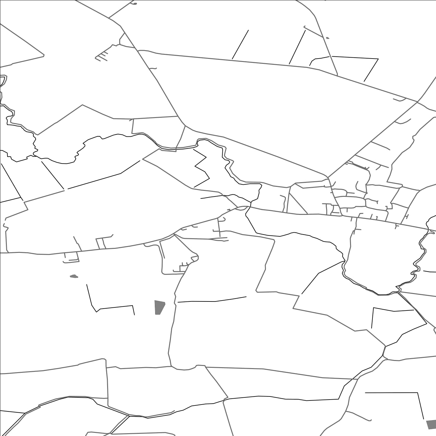 ROAD MAP OF GREAT STAUGHTON, UNITED KINGDOM BY MAPBAKES