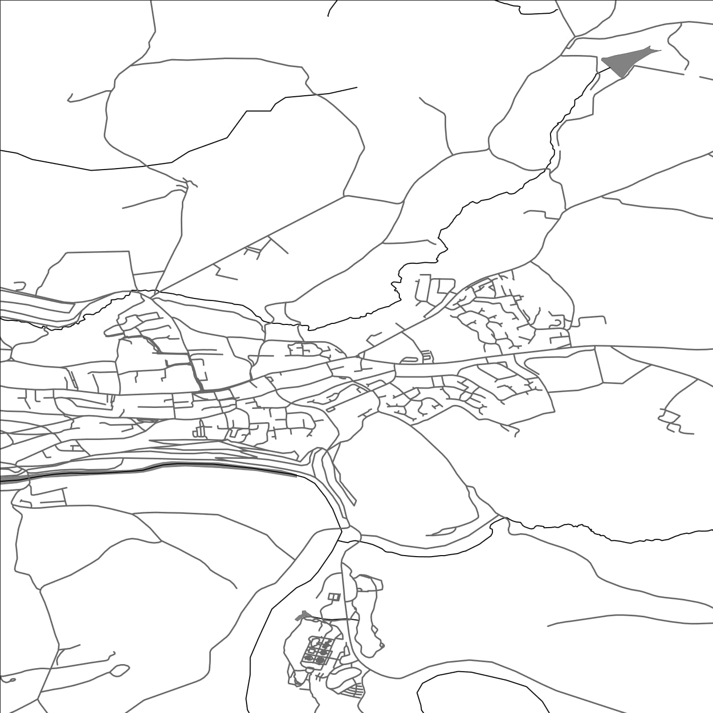 ROAD MAP OF GREAT TORRINGTON, UNITED KINGDOM BY MAPBAKES