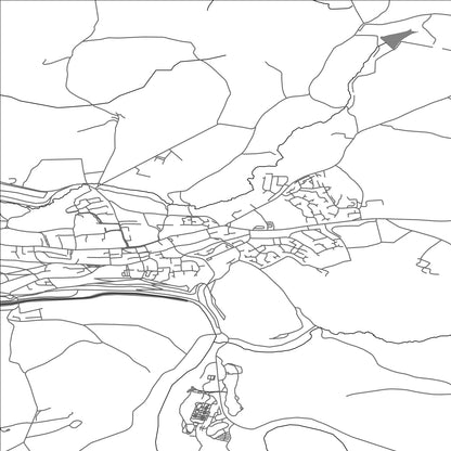 ROAD MAP OF GREAT TORRINGTON, UNITED KINGDOM BY MAPBAKES