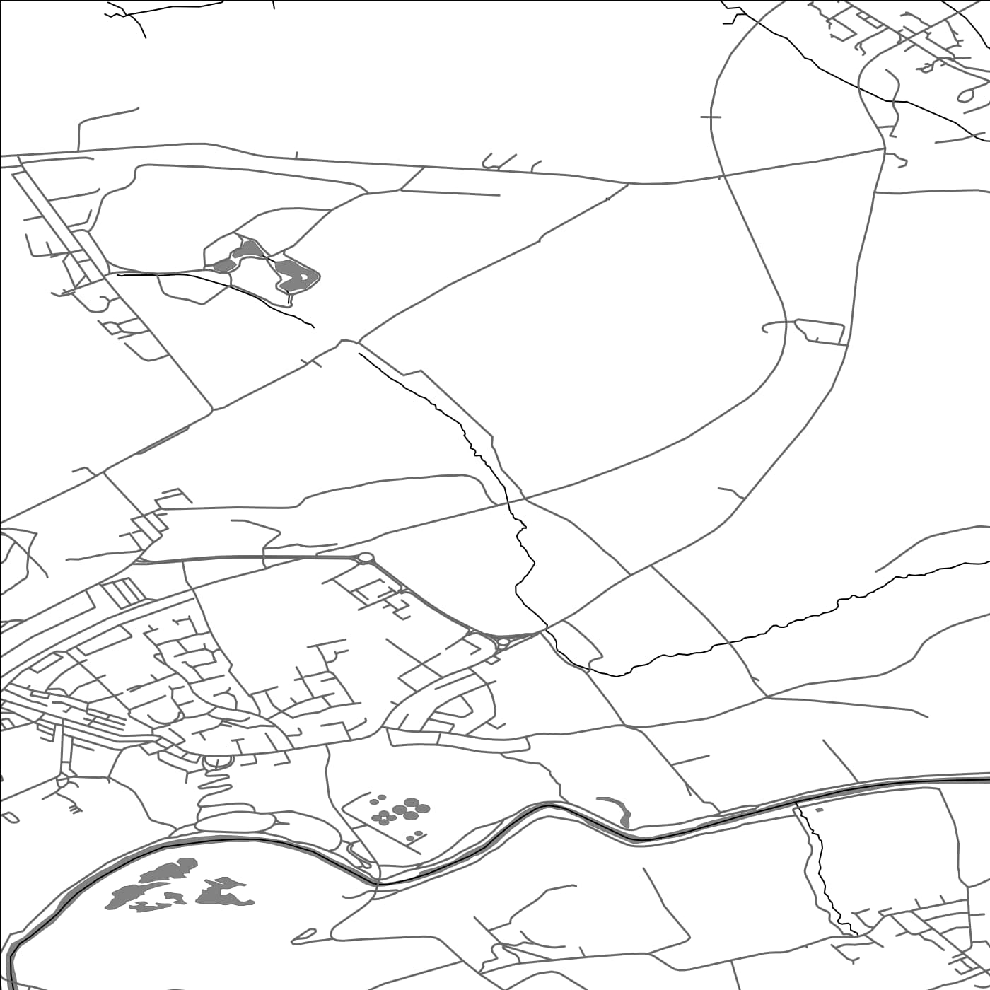 ROAD MAP OF GREATER WILLINGTON, UNITED KINGDOM BY MAPBAKES