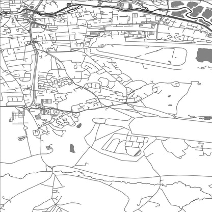 ROAD MAP OF GREENHAM, UNITED KINGDOM BY MAPBAKES