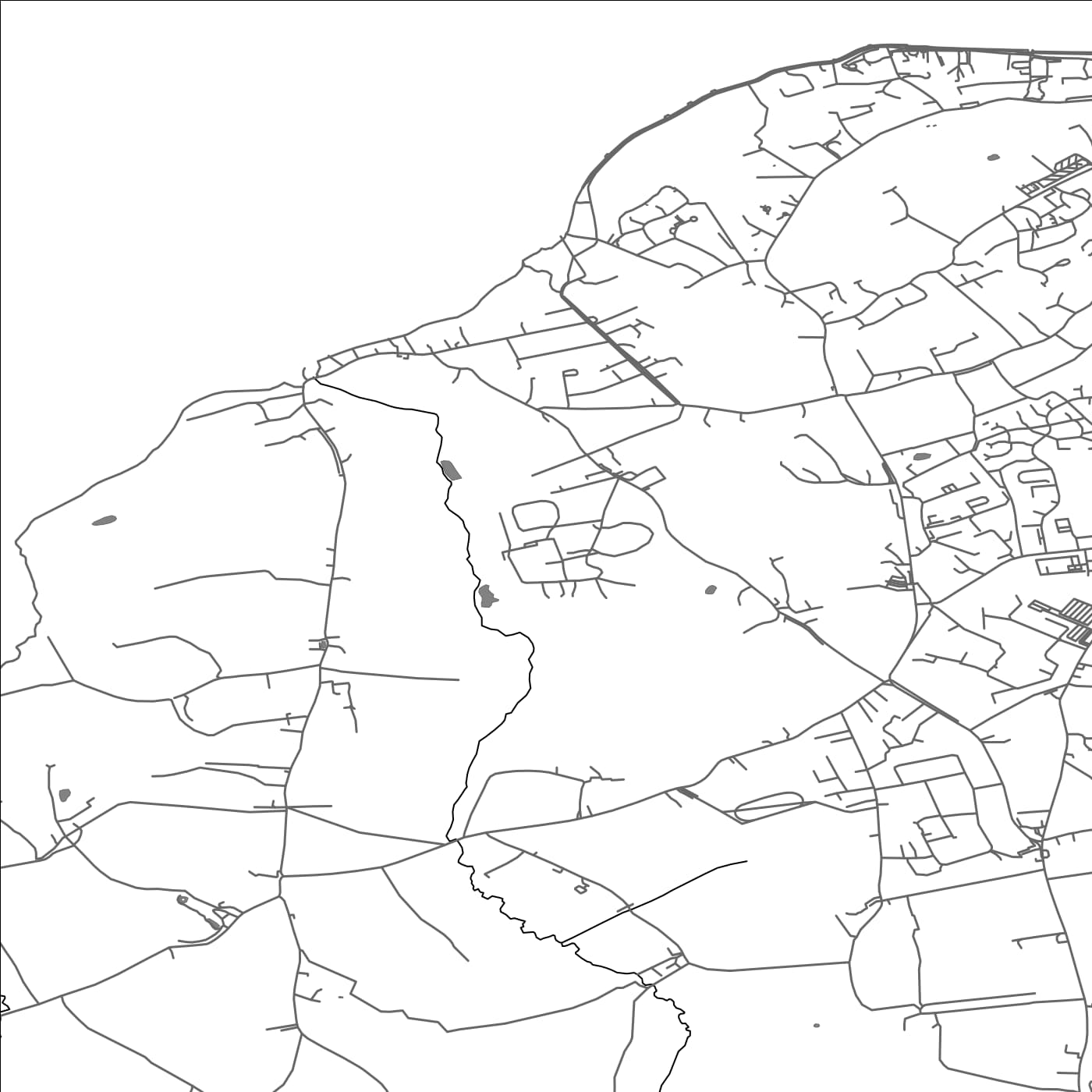 ROAD MAP OF GURNARD, UNITED KINGDOM BY MAPBAKES