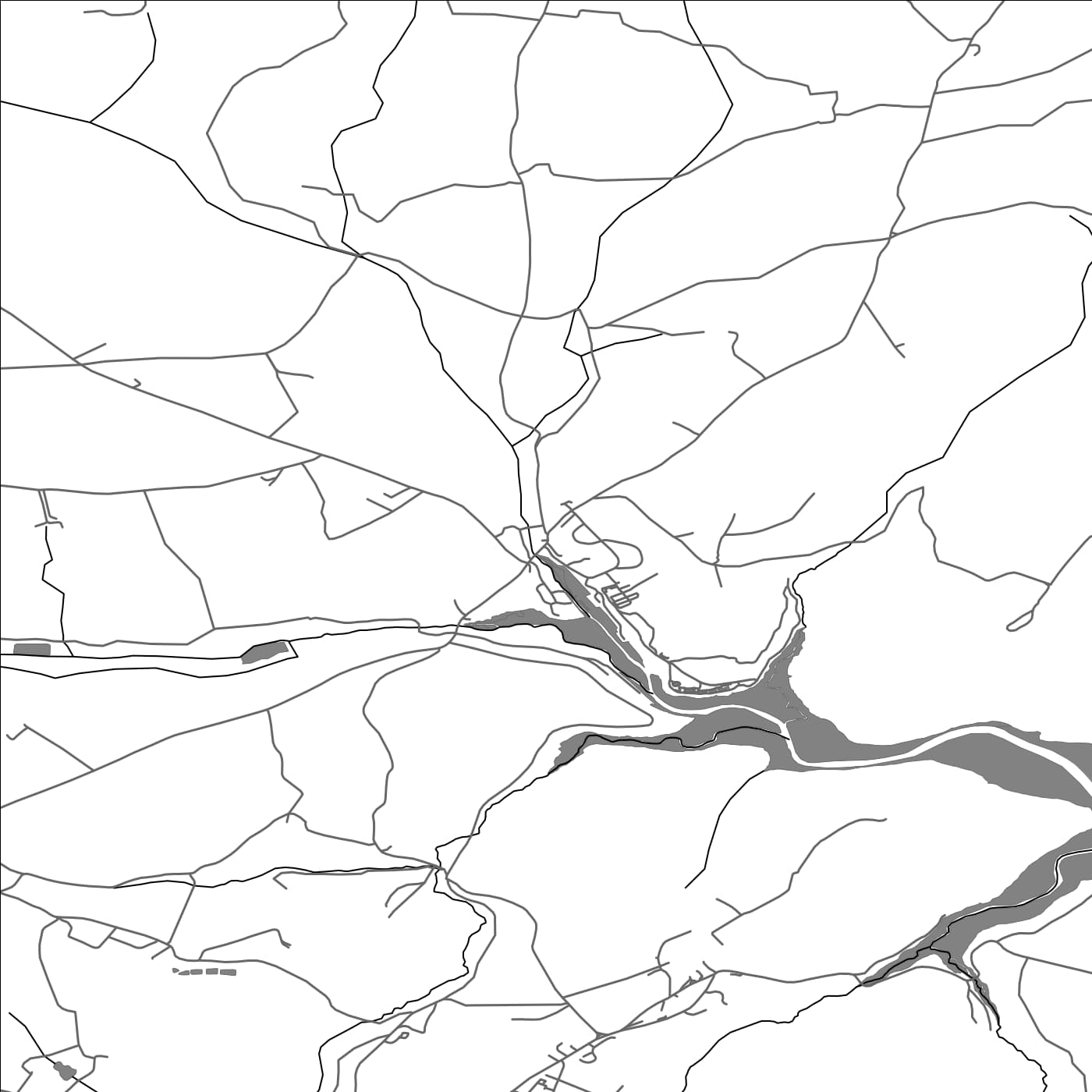 ROAD MAP OF GWEEK, UNITED KINGDOM BY MAPBAKES