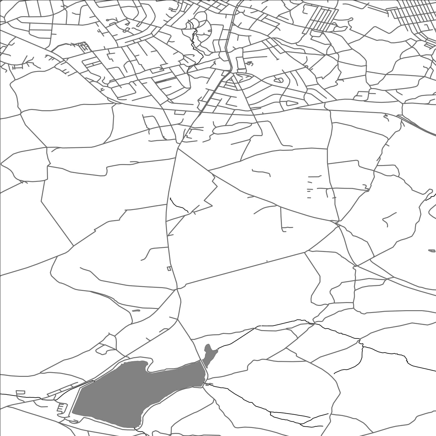 ROAD MAP OF HABERGHAM EAVES, UNITED KINGDOM BY MAPBAKES