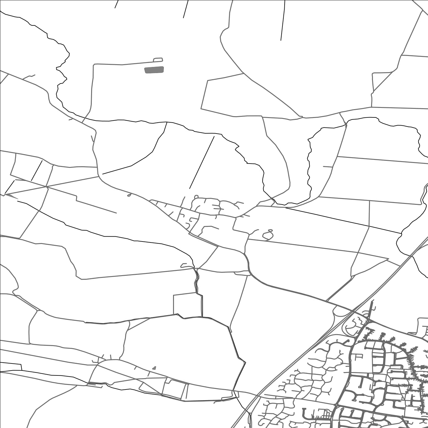 ROAD MAP OF HAIL WESTON, UNITED KINGDOM BY MAPBAKES