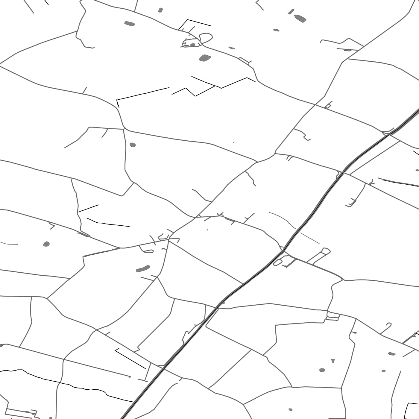 ROAD MAP OF HALSALL, UNITED KINGDOM BY MAPBAKES