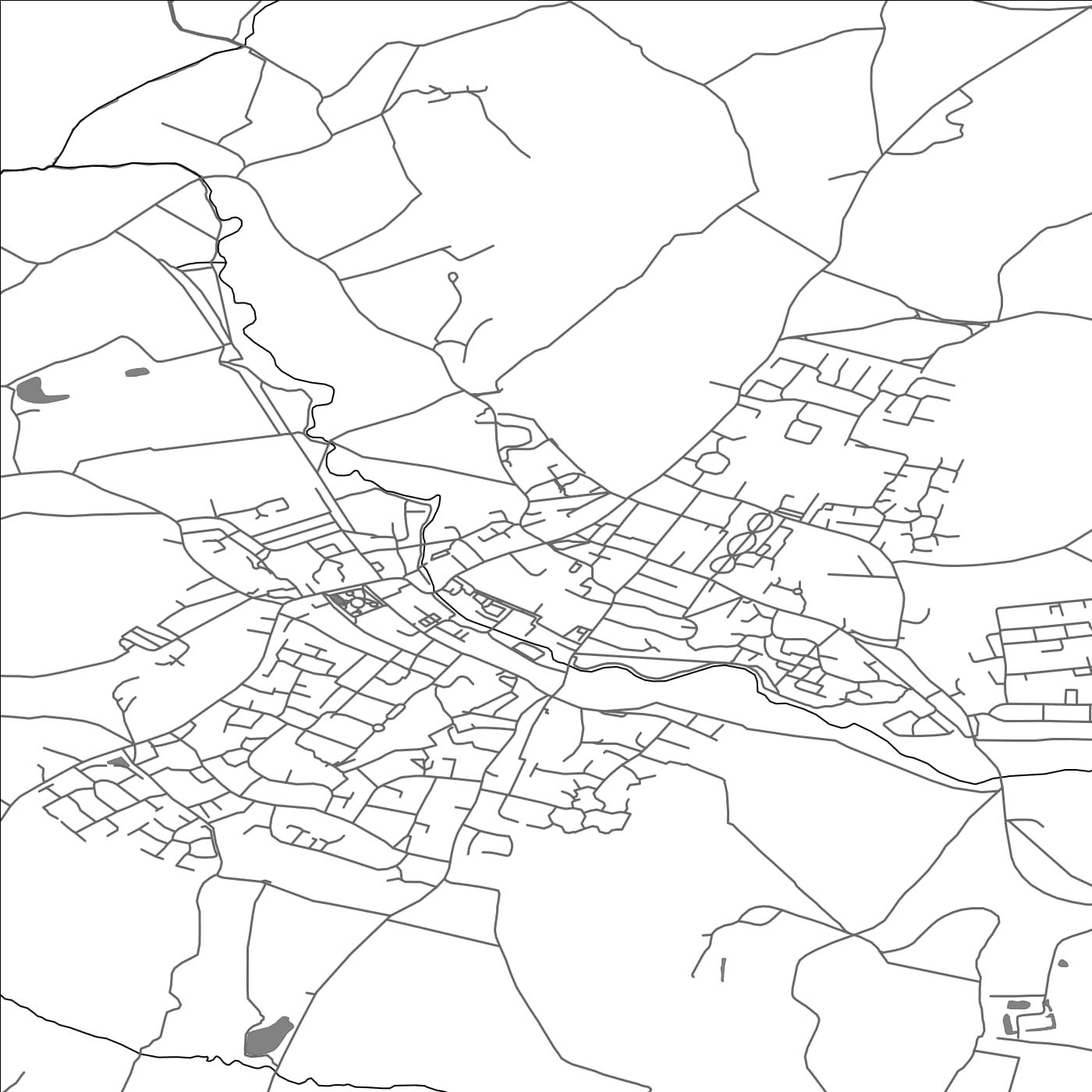 ROAD MAP OF HALSTEAD, UNITED KINGDOM BY MAPBAKES