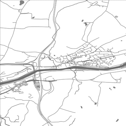 ROAD MAP OF HALTON-WITH-AUGHTON, UNITED KINGDOM BY MAPBAKES