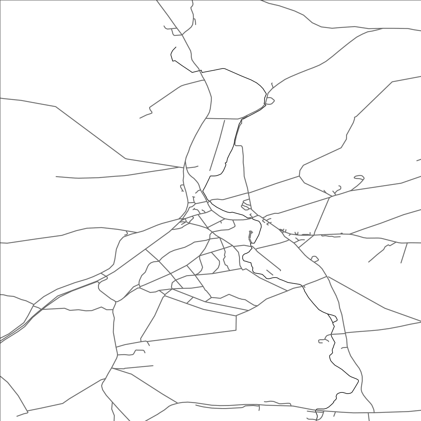 ROAD MAP OF HAMPSTEAD NORREYS, UNITED KINGDOM BY MAPBAKES