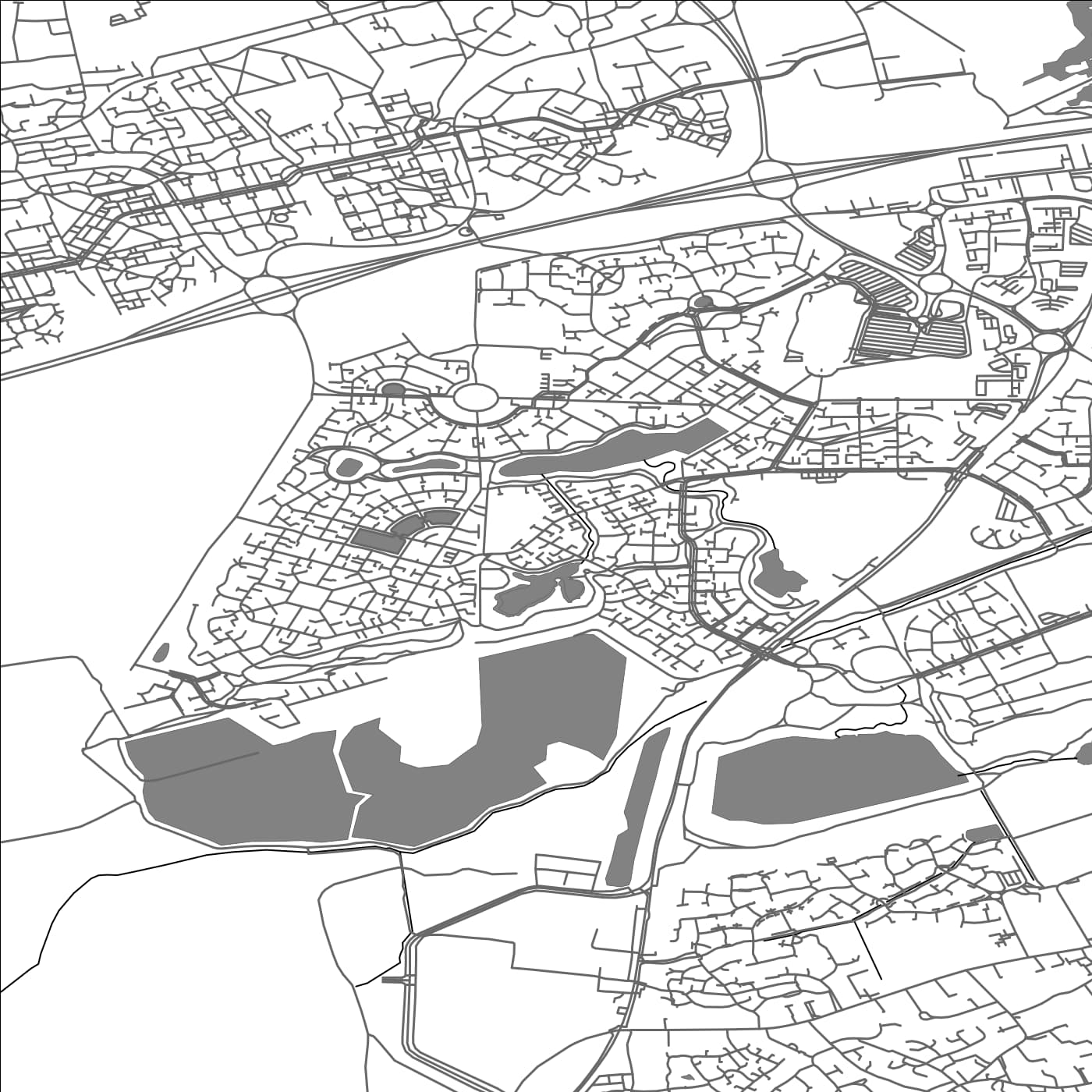 ROAD MAP OF HAMPTON HARGATE AND VALE, UNITED KINGDOM BY MAPBAKES