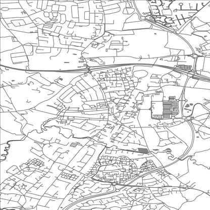 ROAD MAP OF HANDFORTH, UNITED KINGDOM BY MAPBAKES