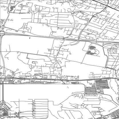 ROAD MAP OF HARLINGTON, UNITED KINGDOM BY MAPBAKES