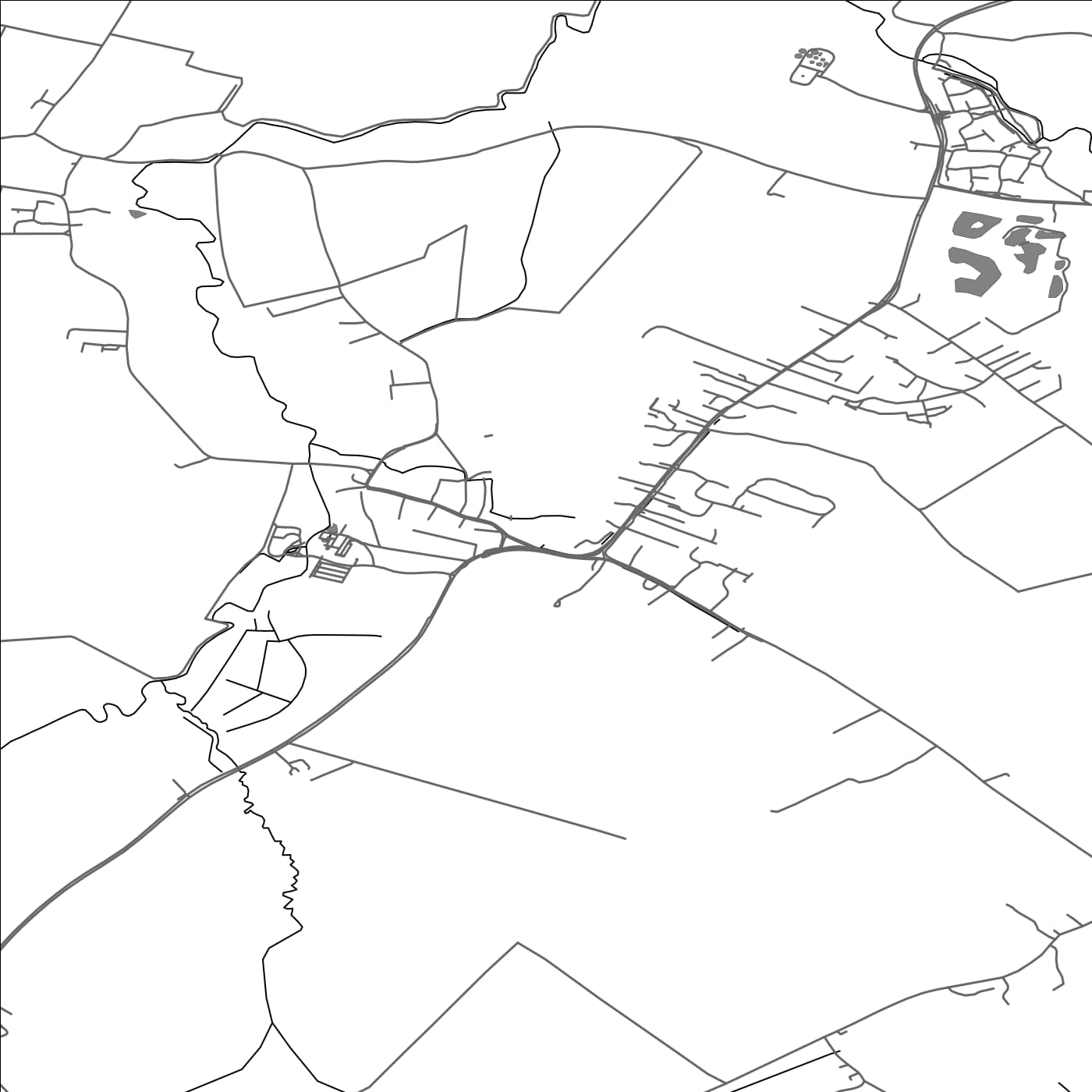 ROAD MAP OF HARSTON, UNITED KINGDOM BY MAPBAKES