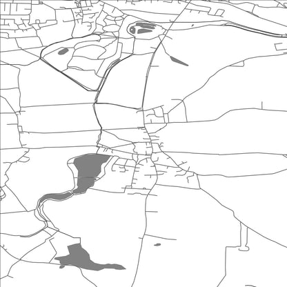 ROAD MAP OF HARTHILL WITH WOODALL, UNITED KINGDOM BY MAPBAKES