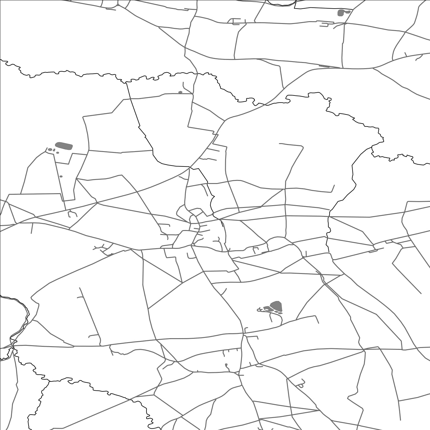 ROAD MAP OF HASELBURY PLUCKNETT, UNITED KINGDOM BY MAPBAKES