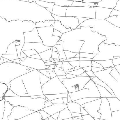 ROAD MAP OF HASELBURY PLUCKNETT, UNITED KINGDOM BY MAPBAKES