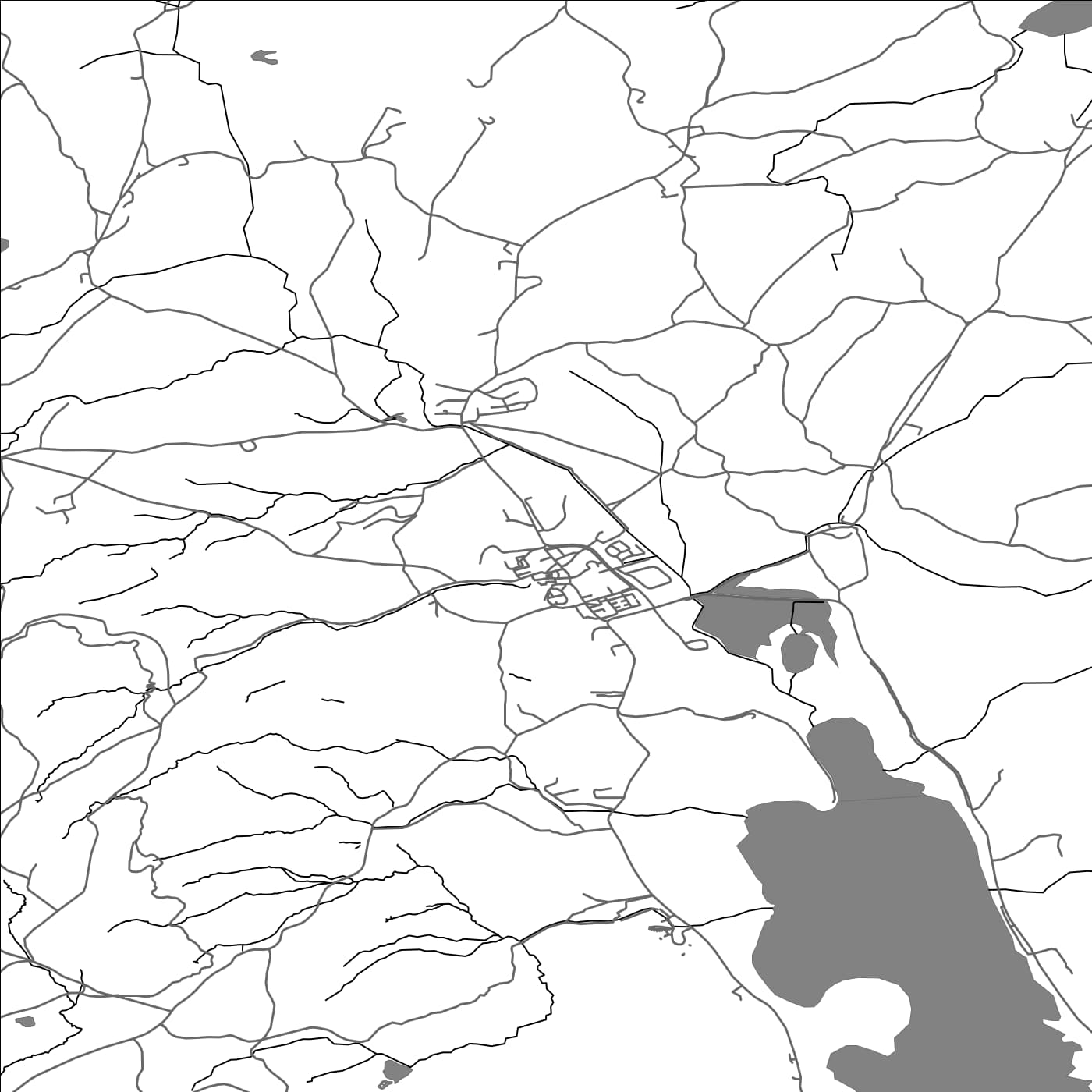 ROAD MAP OF HAWKSHEAD, UNITED KINGDOM BY MAPBAKES