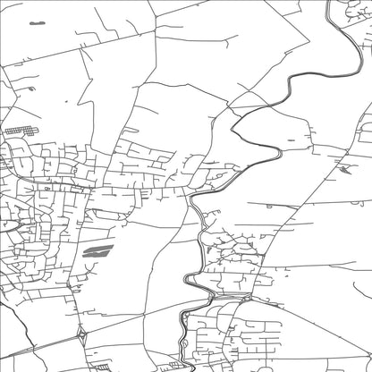 ROAD MAP OF HAXBY, UNITED KINGDOM BY MAPBAKES