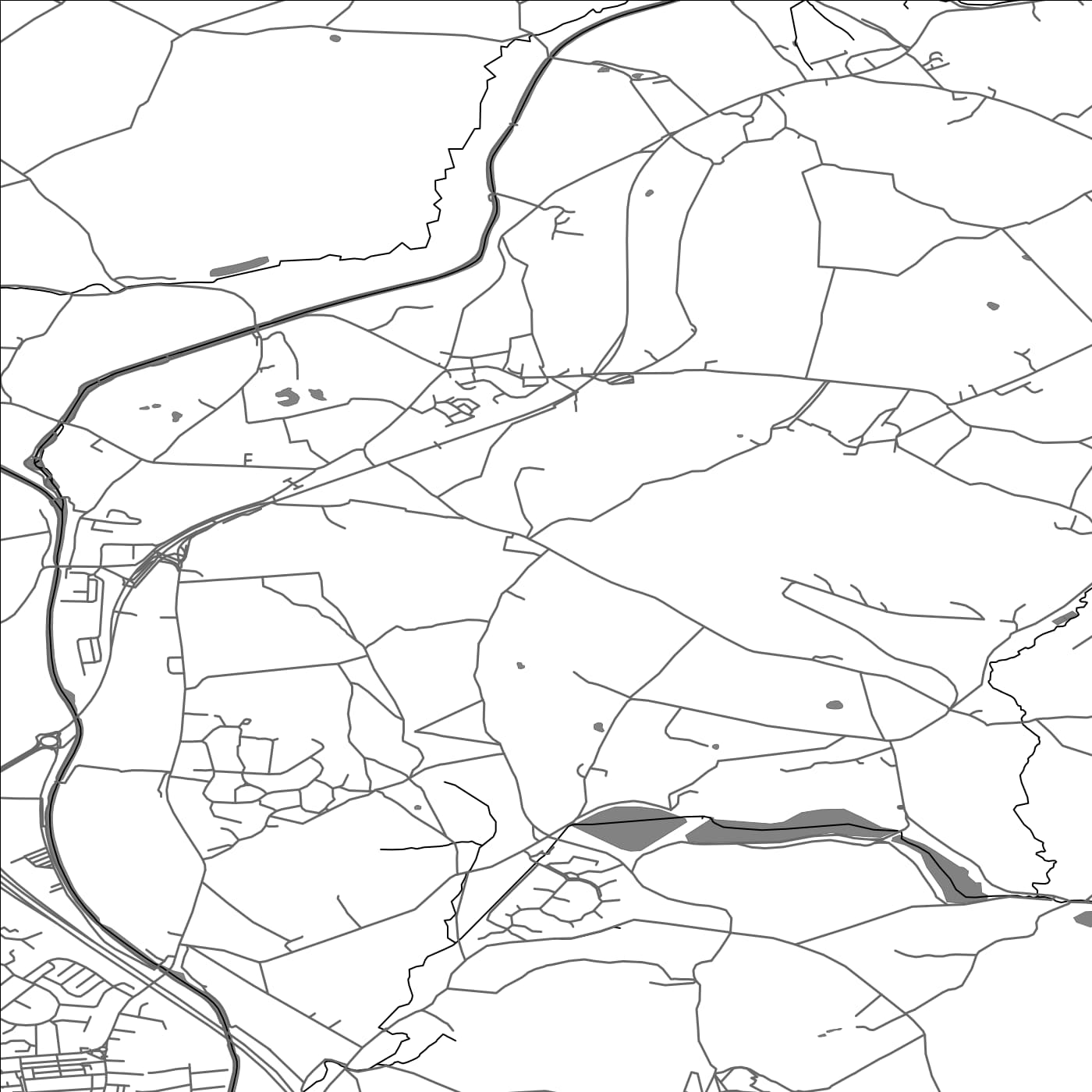 ROAD MAP OF HEAPEY, UNITED KINGDOM BY MAPBAKES