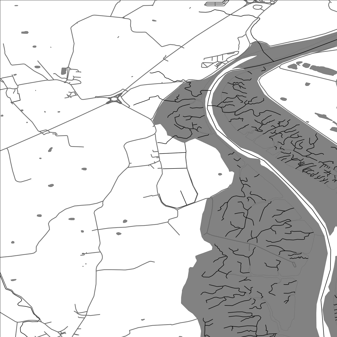 ROAD MAP OF HEATON-WITH-OXCLIFFE, UNITED KINGDOM BY MAPBAKES