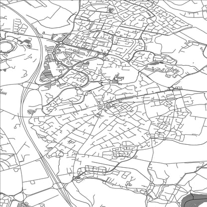 ROAD MAP OF HEDGE END, UNITED KINGDOM BY MAPBAKES