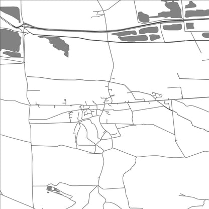 ROAD MAP OF HELPSTON, UNITED KINGDOM BY MAPBAKES