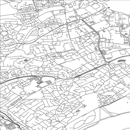 ROAD MAP OF HEMEL HEMPSTEAD, UNITED KINGDOM BY MAPBAKES