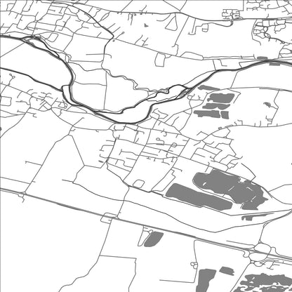 ROAD MAP OF HEMINGFORD GREY, UNITED KINGDOM BY MAPBAKES