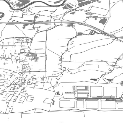 ROAD MAP OF HEMINGTON, UNITED KINGDOM BY MAPBAKES