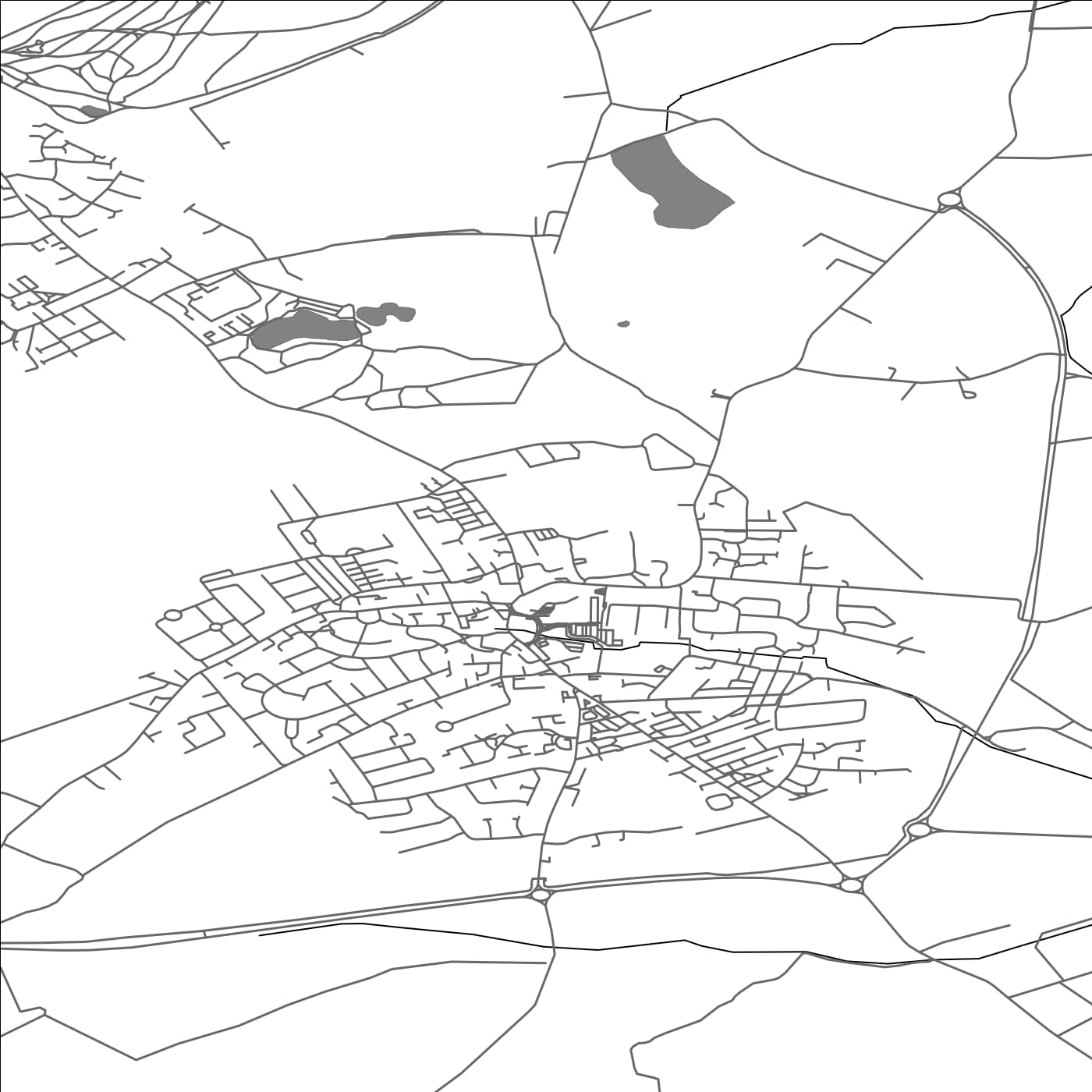 ROAD MAP OF HEMSWORTH, UNITED KINGDOM BY MAPBAKES