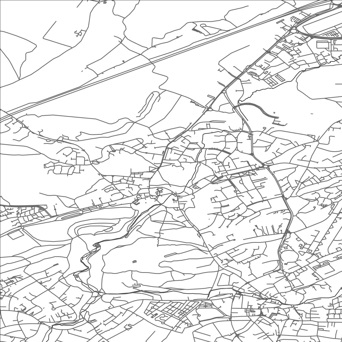 ROAD MAP OF HENBURY, UNITED KINGDOM BY MAPBAKES