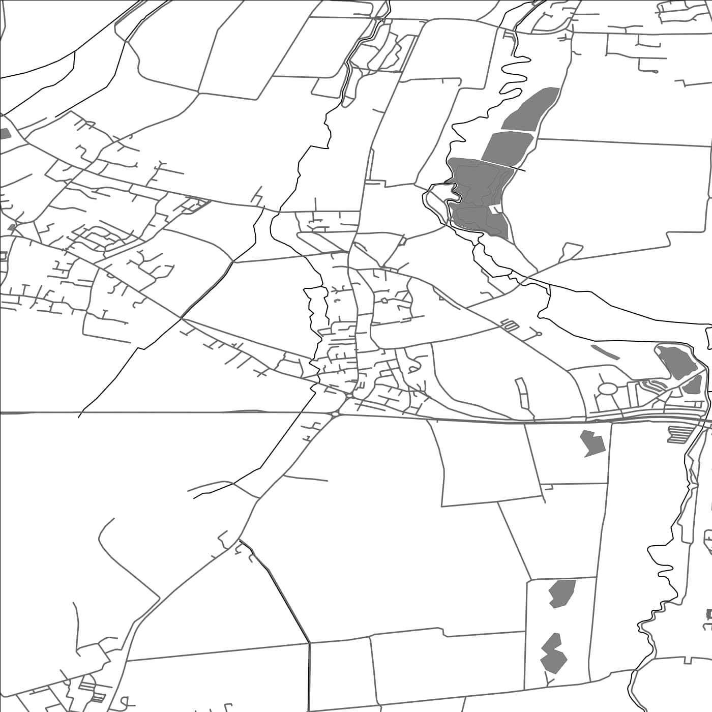 ROAD MAP OF HENLOW, UNITED KINGDOM BY MAPBAKES